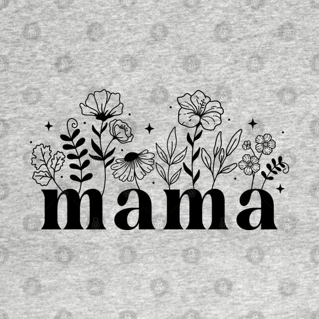 Mama Botanical Vintage Mother's Day Wild Flowers by JDVNart